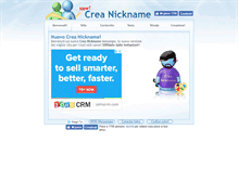 Tablet Screenshot of crea-nickname.com